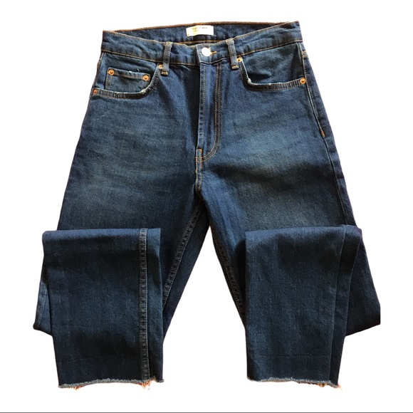 NWOT Zara Woman Hi-Rise Straight Leg Jean Size 4 - Picture 1 of 5